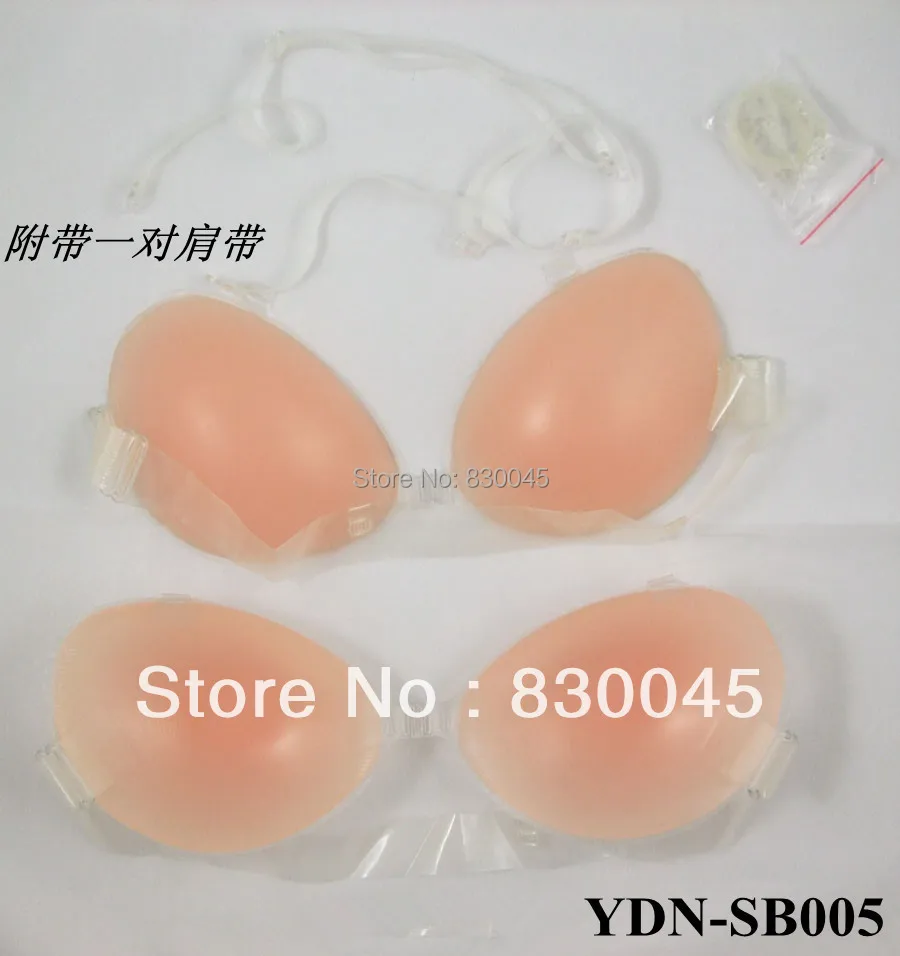 Wide Bra Strap & No gel Self adhesive 100SILICONE INVISIBLE Brain