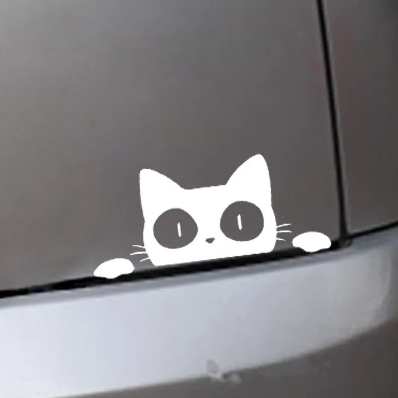 YJZT 14 см * 6 2 Виниловая наклейка Кот сюрприз|vinyl decal|sticker vinylvinyl car decal |