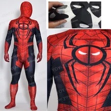 Movie Coser High Quality Custom Made Spider Pool Cosplay Costume Hero Suit Spider Pool Spandex Suit 3D Printing Hero Suit