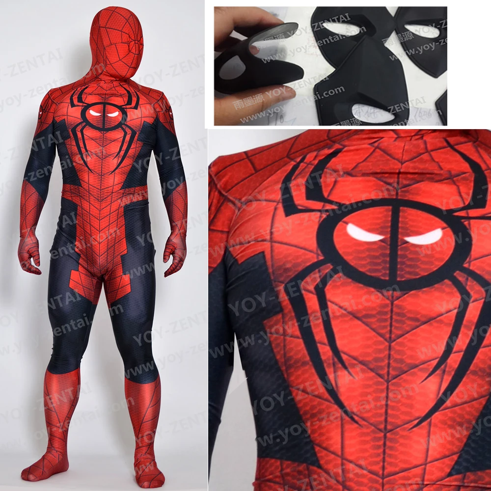 Кино высокое качество изготовленный на заказ spider Pool костюм для косплея героя