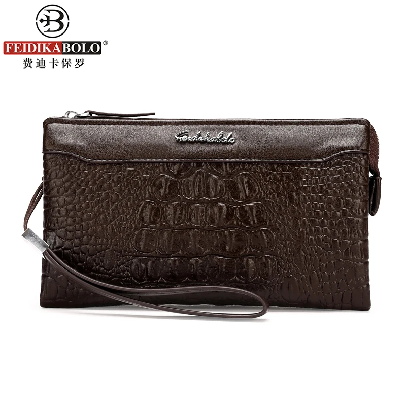 

Crocodile Men's Wallets New Clutch Bag Fashion Mobile Phone Bags Business Casual Male Wallets Alligator PU Leather Men Purse