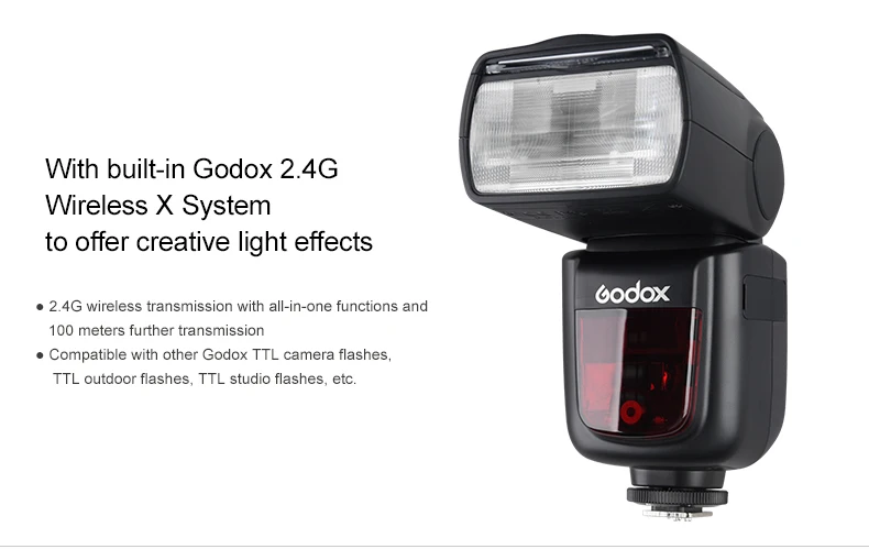 Godox 3xv860ii-o Вспышка Speedlite литий-ионный Батарея TTL HSS 1/8000 2.4 г + x1t-o Flash триггера для Panasonic Olympus Бесплатная доставка DHL