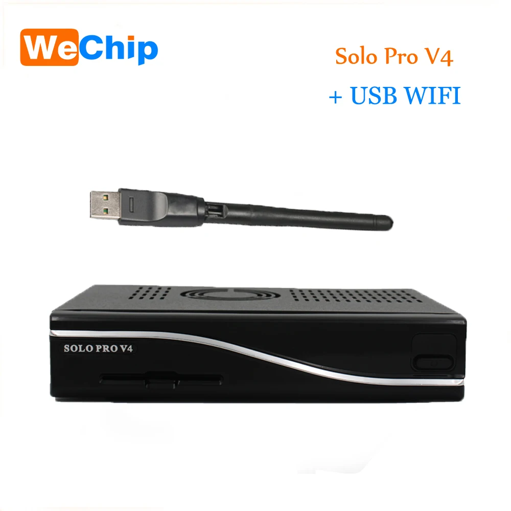 

WeChip Newest version vu Solo pro v4 Add With 1 pcs WIFI Satellite Receiver Linux System Enigma2 stable support Youtube IPTV