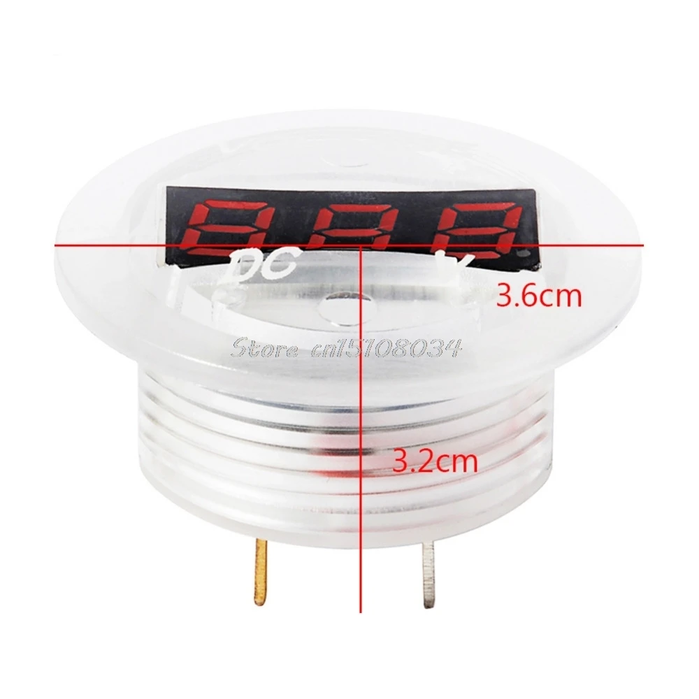 Автомобильный мотоцикл DC12V 24V светодиодный цифровой измеритель напряжения