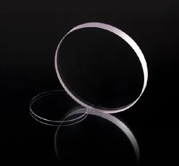 

Round clear quartz discs quartz lens OD25 thickness1