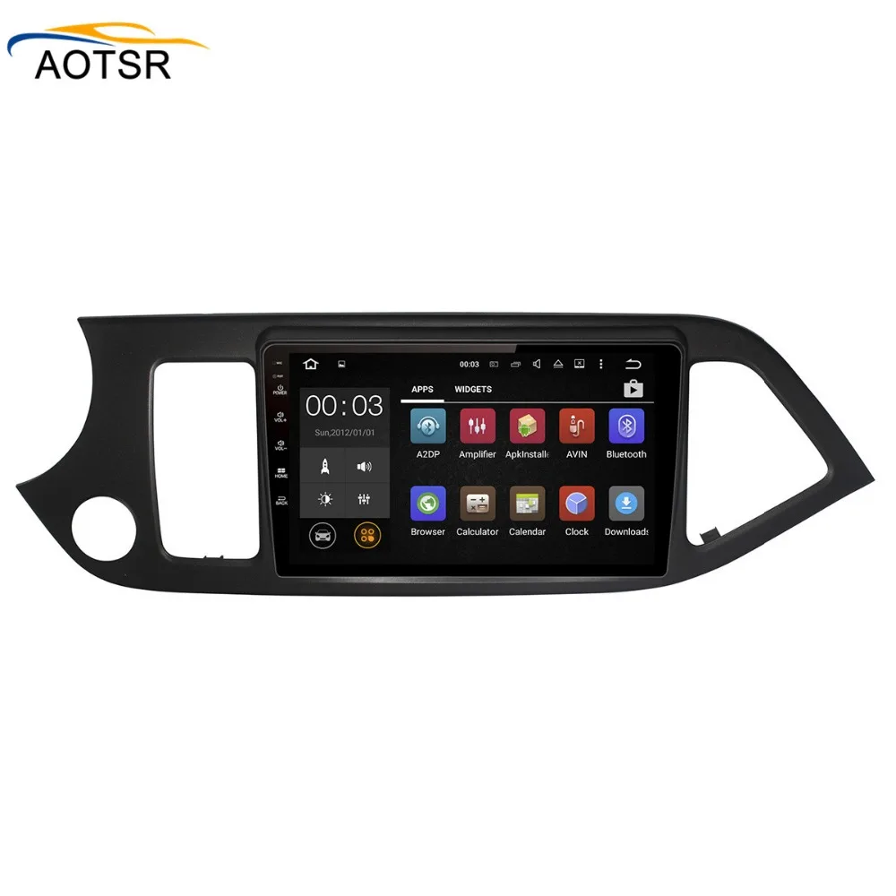 Cheap Android 8.0 Car multimedia player head unit For KIA PICANTO MORNING 2011 - 2016 Radio stereo Audio gps tape recorder Wifi no dvd 1