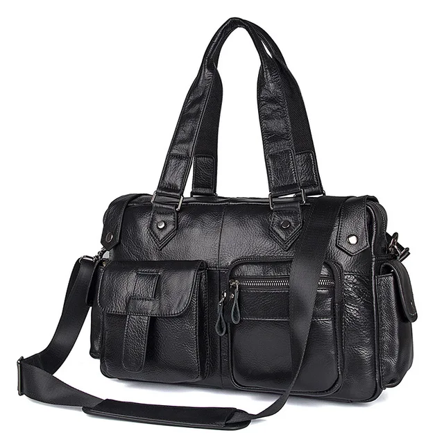 Aliexpress 2018 Hot Really Cowhide Mens Duffle 2018 Hot Really Cowhide Mens Duffle Weekend Bag Male Handbags Tote Fashion Top Handle