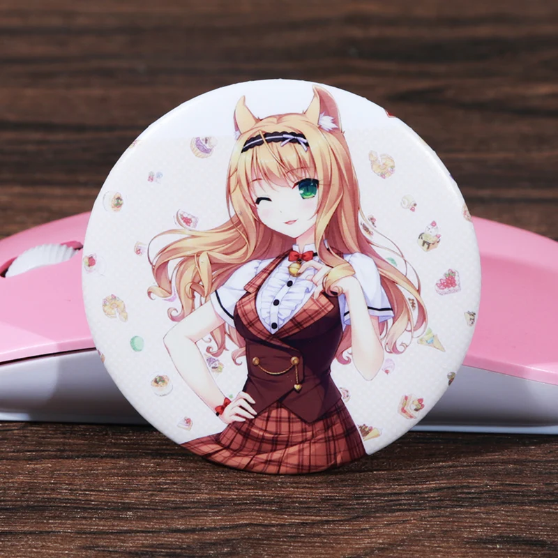 

FFFPIN 5.8cm Large Japan Anime Cloth Brooch Fashion Jewelry Cartoon Coin Badge Breastpin Ornament Pins Nekopara Schoolbag Decor
