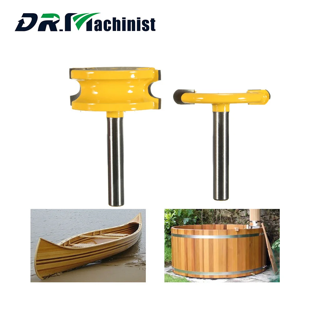 

2 pc/set 1/4" Shank 1/4" Diameter Flute and Bead Router Bit Set Wood Cutter Woodworking Cutter Bits Woodwork Milling Cutter