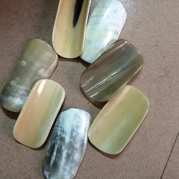 

face massage natural yellow buffalo horn face guasha board tool massage slim health care eyes massage African horns scraping