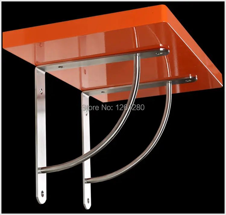 2 pieces 170mm stainless steel bracket household hardware wall bracket shelf support bracket furniture part  item supply