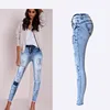 Summer Style Low Waist Sky Blue Patchwork Skinny Tights Women Pencil Jeans High Stretch Sexy Push Up Denim Women Fashion Jeans ► Photo 2/6