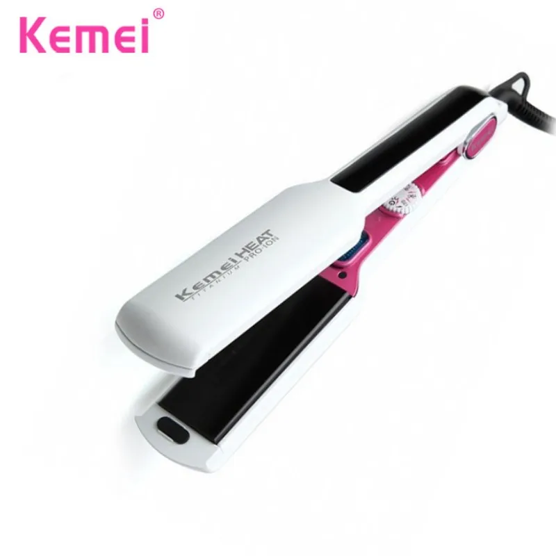 KEMEI Профессиональный Выпрямитель для волос щипцы завивки электронные