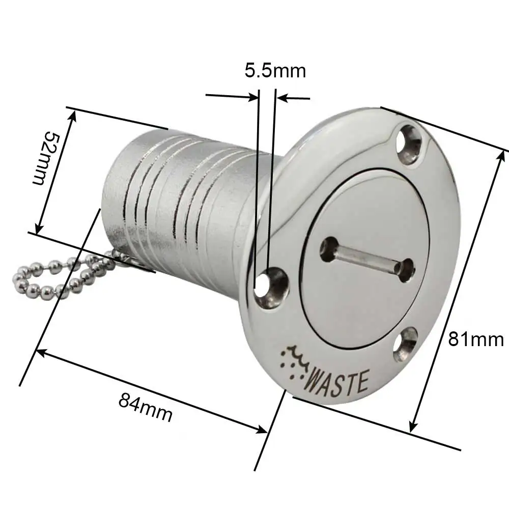 38 мм 50 мм из нержавеющей стали морские аппаратные средства палубная горловина бака отработанного топлива дизель газ ключ заглушка заполнитель гнездо для лодочных фургонов