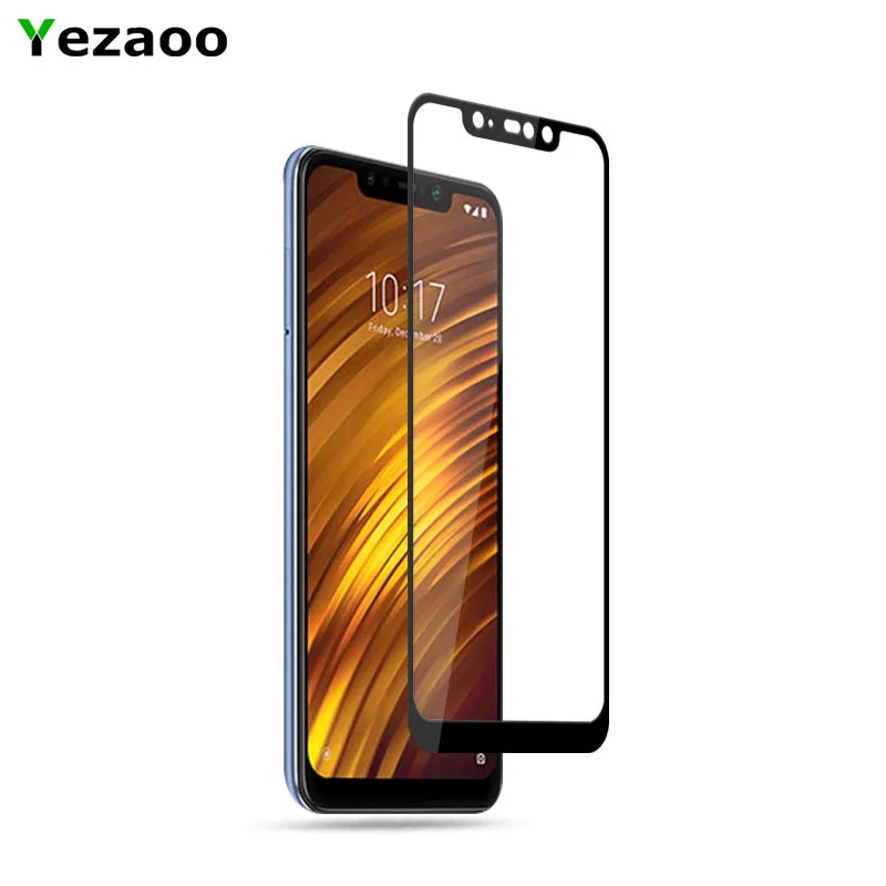 Pocophone F1 закаленное стекло yezaoo полное покрытие Защитная пленка для экрана xiaomi mi 8 SE