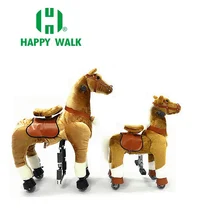 HI CE ride on the white horse,walking ride on horse,ride on horse for kids/adult/youth