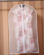  Clothes Dust Cover with Zipper Storage Bag Garment Costume Protector Suit Case Home Organizer Non-woven Craft 