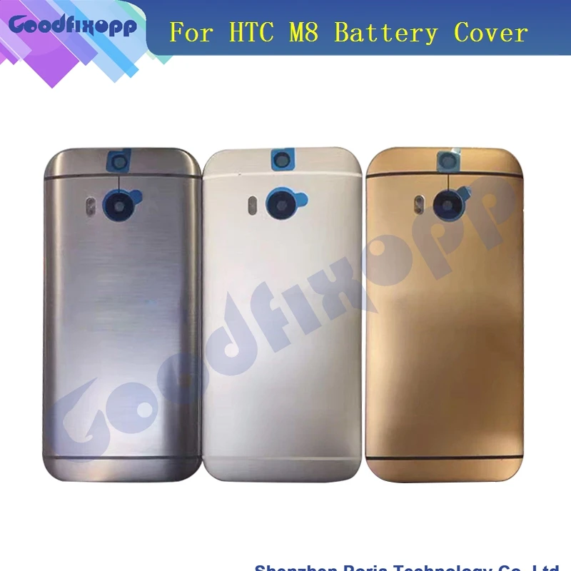 HTC0024 Original New For HTC One M8 831C  Back Battery Cover Rear Housing Door Case With Power Volume Button Key +Rear Camera Glass Lens(3)