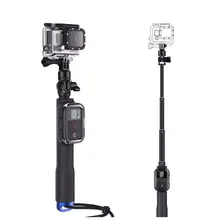 SHOOT 39 inch Extendable Handheld Selfie Stick Monopod for Gopro Hero 5 4 Session 3 SJCAM Xiaoyi 4K Camera with Wifi Remote Case