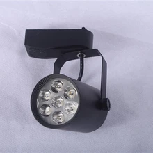 7 Вт Noverty led трек освещение AC85-265V Алюминий белый и черный корпус рельс потолочный светильник лучшая цена