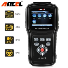 Ancel AD610 Elite OBD2 Car Diagnostics Tool ODB2 OBD 2 Car Airbag SAS Crash Data Reset OBDII ABS Auto Diagnostic Scanner