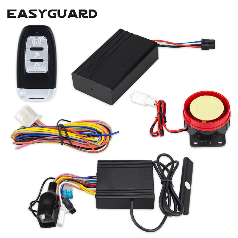 

EASYGUARD GPS tracker pke keyless entry motorcycle alarm system security universal remote start stop with Android and IOS APP