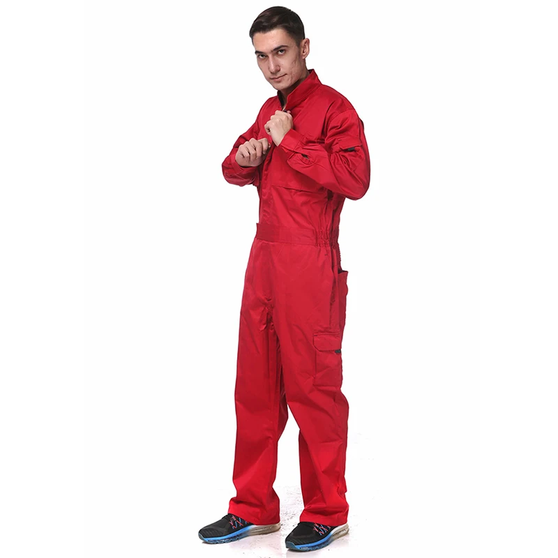 

Work Overalls Long Sleeve Working Clothes Dustproof Auto repair Wear-resistant Coveralls Unisex Workwear Solid Color Uniforms