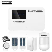 English Russian Spanish Wireless wired Home Security GSM Alarm System with Relay IOS Android APP Remote