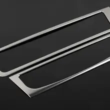 Лента из нержавеющей стали для кондиционирования воздуха CD панель декоративная крышка отделка Авто интерьерные аксессуары для Audi A6 12-16