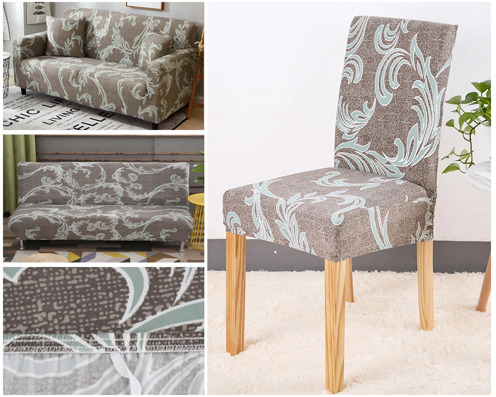 Kitchen Chair Cover Stretch Seat Cover Slipcovers Chair housse de chaise Furniture Covers Universal Spandex Chair Covers Dining (5)