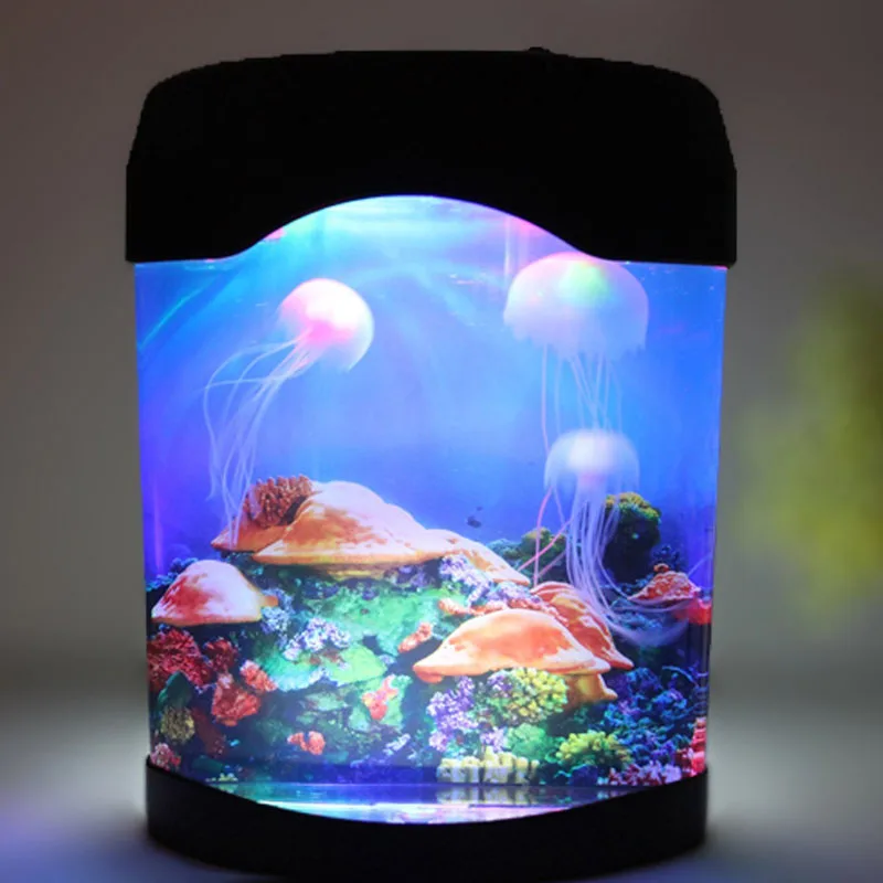 Новинка 2018 разноцветный светодиодный ночник для аквариума с Медузой