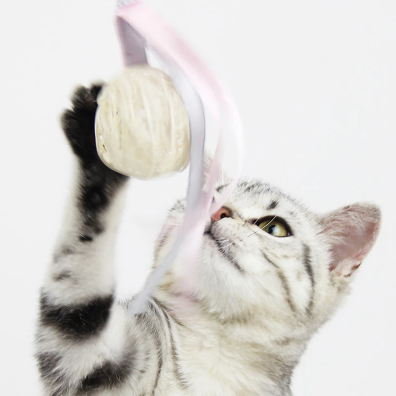 

[MPK Store] Rattan Ball with Bell, Cat Toy, Cat Health Toy, Stimulates Cardiovascular Health in Pets