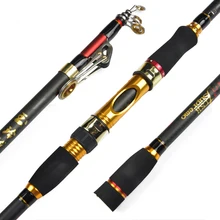 Дешевые спиннинговая Удочка 2,1/2,4/2,7/3,0/3,6 м оканический корабль рыболовная удочка из углеродного волокна 2 сек H стержень для рыбалки