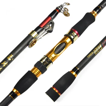 

Cheap Spinning Fishing Rod 2.1/2.4/2.7/3.0/3.6m Ocean Rock Fishing Carbon Fiber Fishing Rod 2 Sec H Power Rod For Fishing