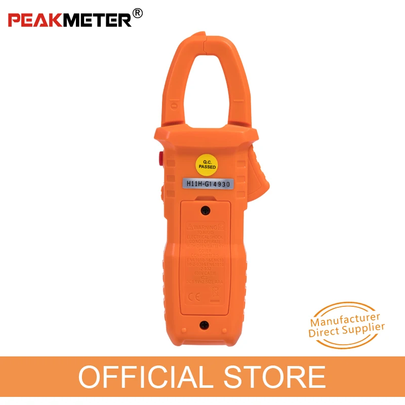 Портативный умный мультиметр PEAKMETER PM2118S измеритель напряжения переменного и