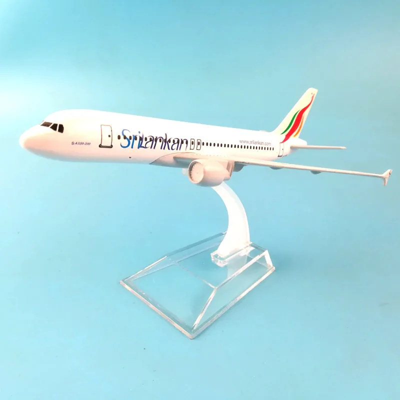 20 см модель самолета SriLankan Airlines 16 Airbus A320 сплав металл литая под давлением