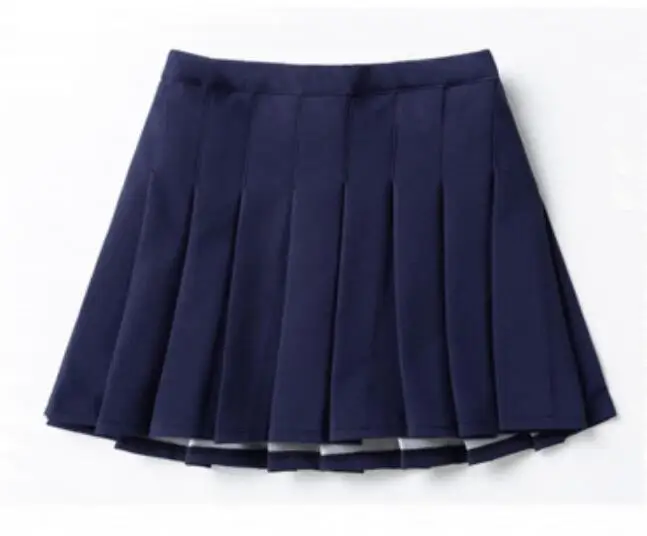 От 3 до 15 лет, школьные юбки для девочек, однотонная плиссированная юбка для выступлений, цветная детская одежда, детские штаны для подростков - Цвет: navy blue bottom