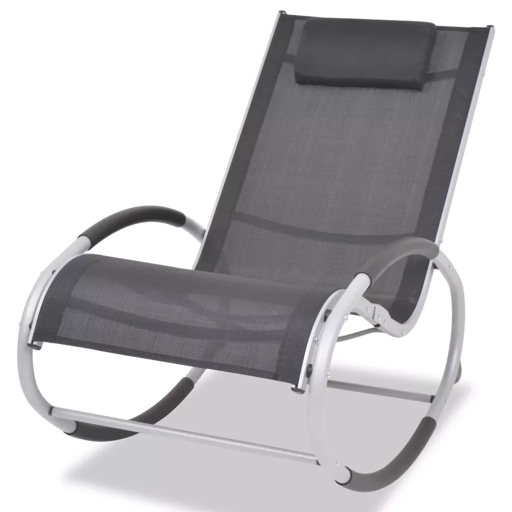 

2019 New Arrival Garden Rocking Chair Aluminium and Textilene Modern Chair For Bedroom/Living room/Garden