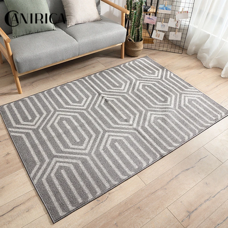 CANIRICA Doormat Modern Carpets For Hallway Kitchen Rugs Home Decorative Geometric Stair Floor Mats For Living Room Customized