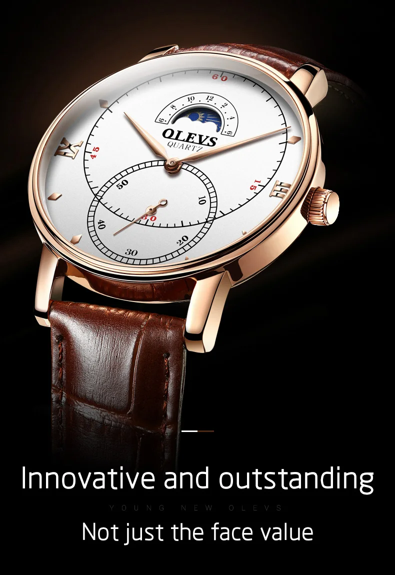 Ультра тонкие часы OLEVS из черной кожи мужские часы лучший бренд класса люкс наручные мужские деловые простые кварцевые креативные наручные часы