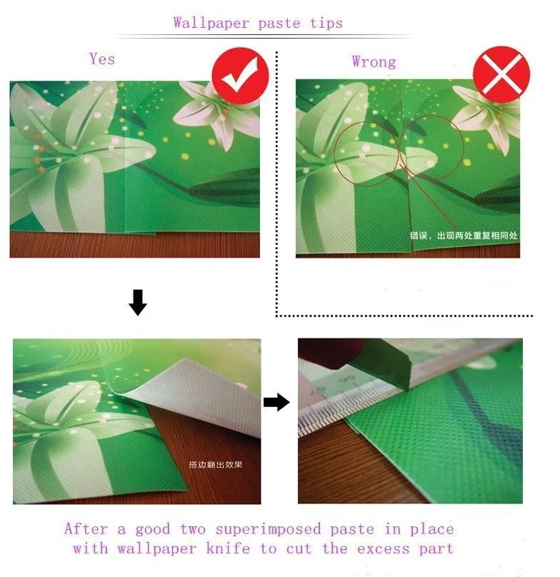 Papel de parede floral 3D para parede