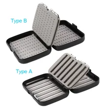 Прочный чехол для рыболовной приманки, двухсторонняя коробка для мух, утолщенная, водонепроницаемая, для ловли нахлыстом, приманка, крючок, коробка для рыболовных снастей