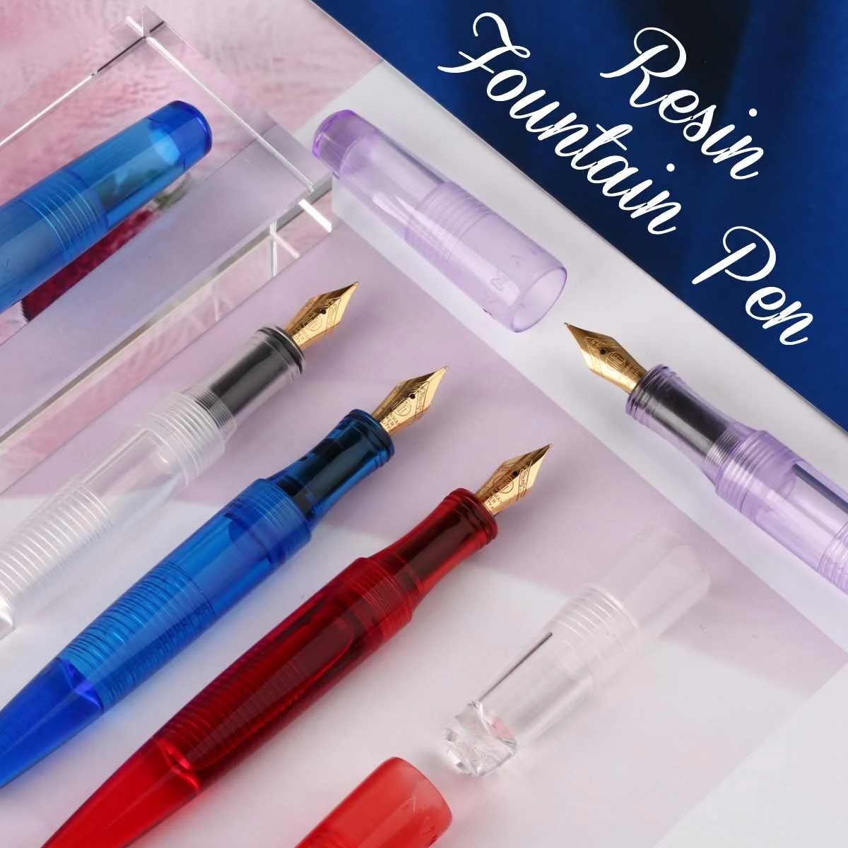 

NEW Moonman C2 Dropper Fountain Pen Fully Transparent with Converter Large-Capacity Ink Storing Fashion Student office ink pens