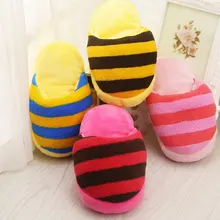 Прекрасный питомец собака щенок кошка плюшевые кости пищалка звук для жевания щенками плюшевые Тапочки Форма пищащая Игрушка Щенок жевательная игрушка продукт для домашних животных