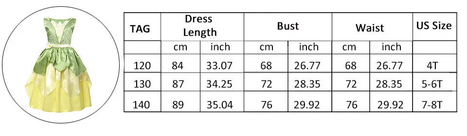 PaMaBa/Детская зеленая летняя одежда принцессы Анны; маскарадный костюм принцессы и лягушки тианы; платья Спящей красавицы Рапунцель для девочек