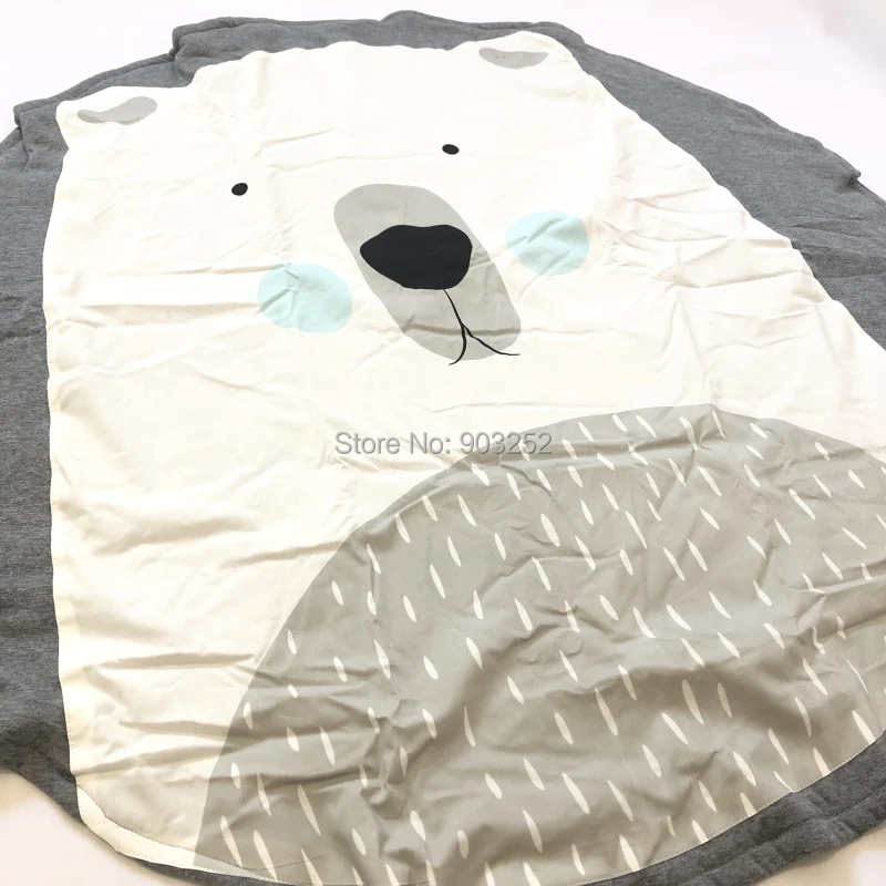 95 см детская игра коврики круглый коврик, мат хлопок Лебедь Ползания одеяло пол ковер для детской комнаты украшения INS подарки для малышей