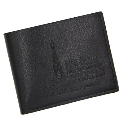 

Men's Fashion Large Capacity Lichee Pattern Wallets New Solid Color Multi Card Position Business Short Wallet