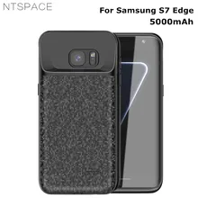 NTSPACE 5000 мАч ультра тонкий резервный внешний аккумулятор чехол для samsung Galaxy S7 Edge чехол для внешнего аккумулятора телефона чехол для зарядного устройства s