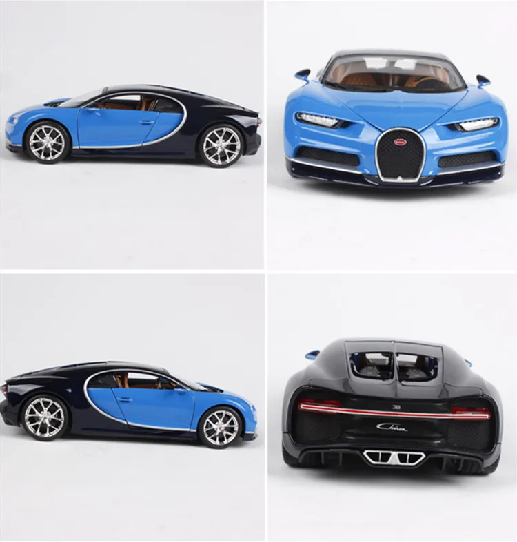 1:18 Bugatti чугун литая модель машины Модель, литой металл суперкар, продвинутая коллекционная машинка Модель украшения