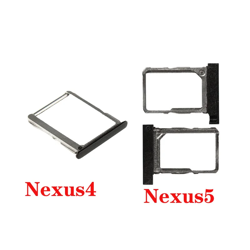

100% New Original Card Tray Card Slote For LG Google Nexus 4 E960 Nexus 5 D820 SIM Card Reader Tray Holder Slot Adapter Replacem